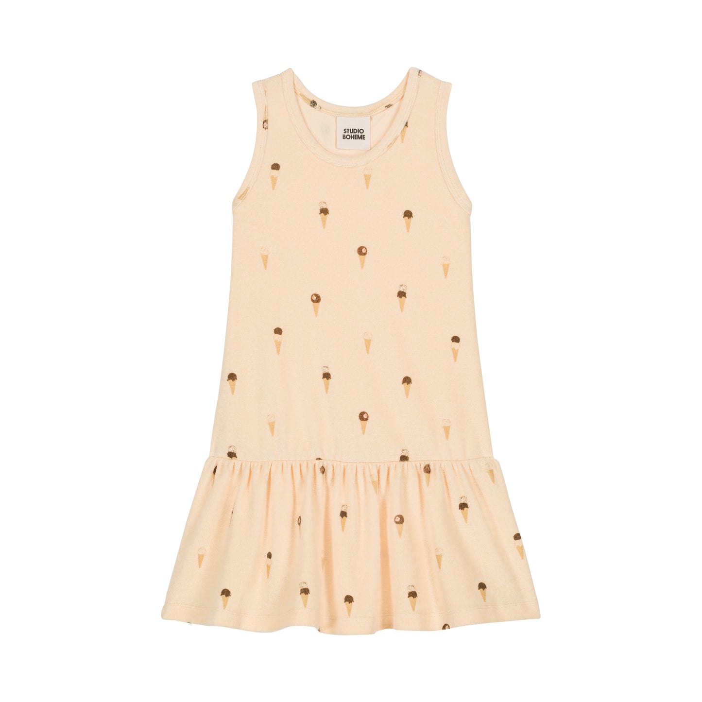 DRESS PLAYA TERRY - VANILLA / ICE CREAM