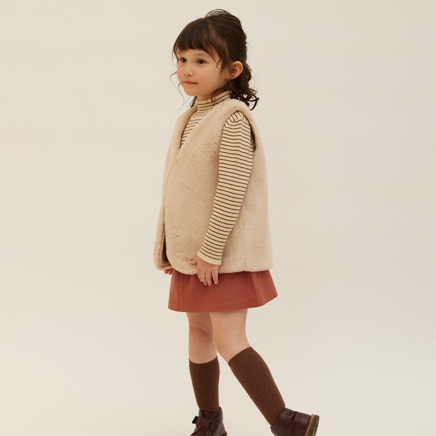 Knit T10 High Neck - Brown