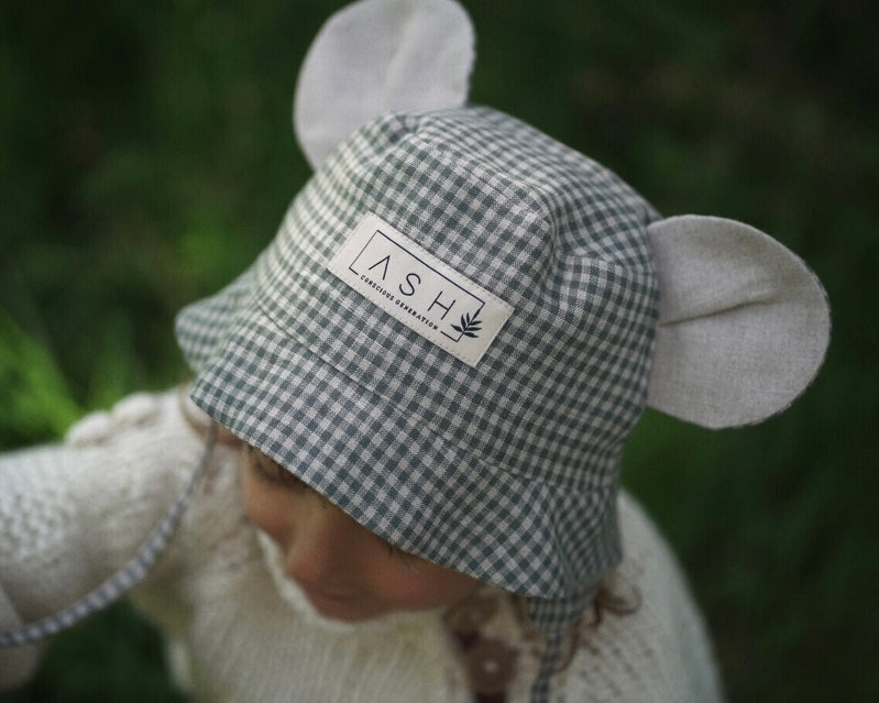 オーダー会】[ASH generation] MOUSE HAT (linen) 【2024年5月中旬以降