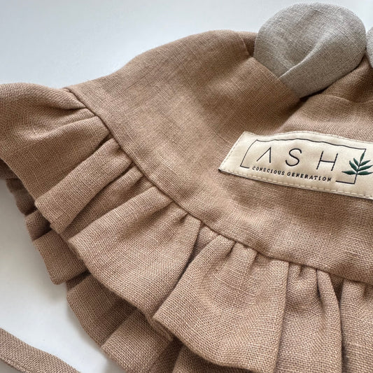 BEAR WAVY HAT - CAPPUCCINO (NEUTRAL EAR)