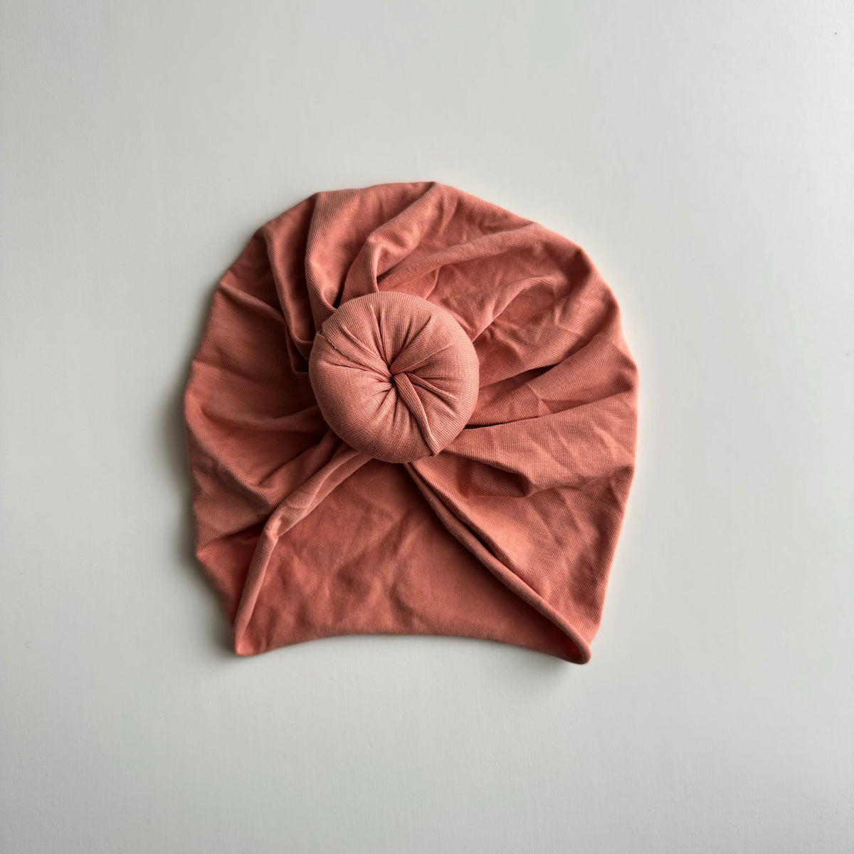 donut turban / coral