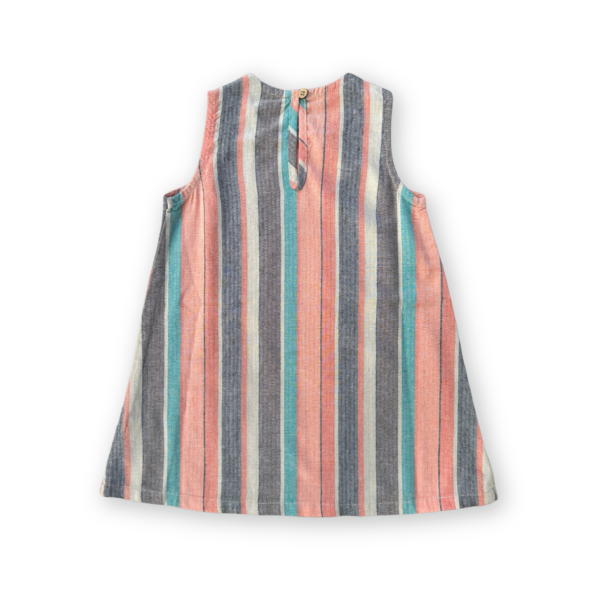 Summer Stripe Cotton Shift Dress - Summer Stripe