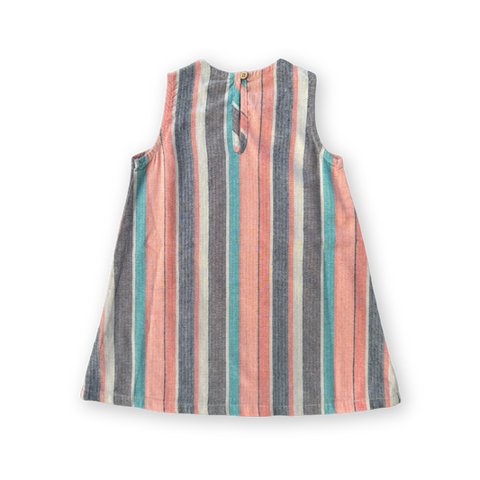 Summer Stripe Cotton Shift Dress - Summer Stripe