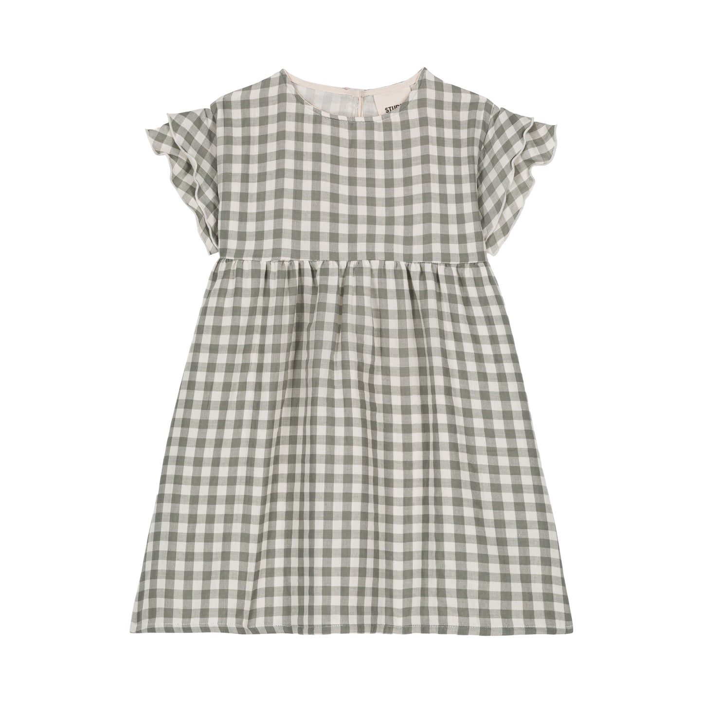 DRESS COUSINE - GRAY GREEN GINGHAM