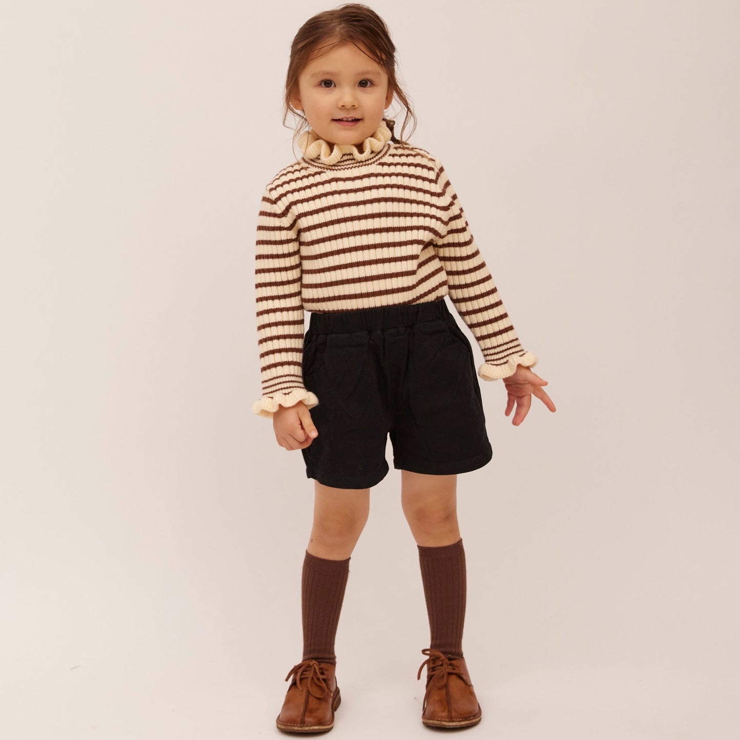 Knit T18 Frill - Brown