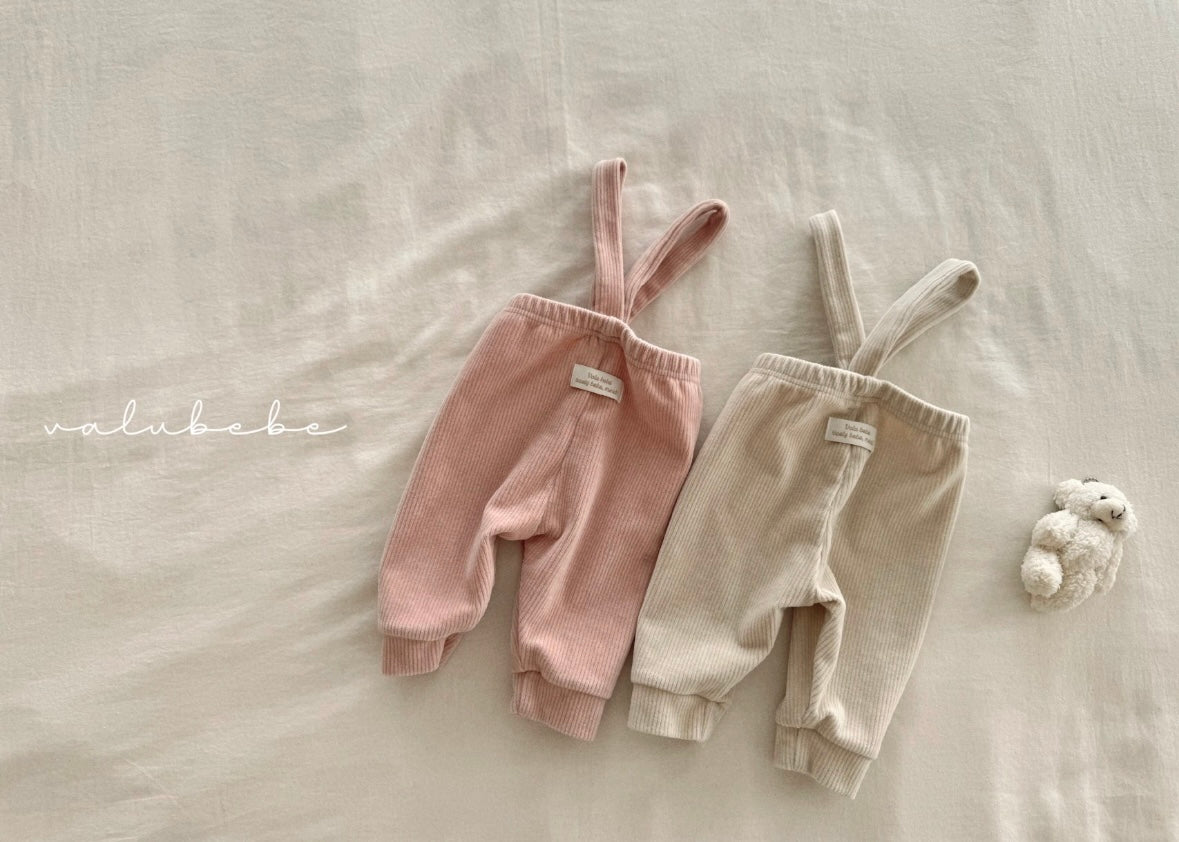 velour suspender pants