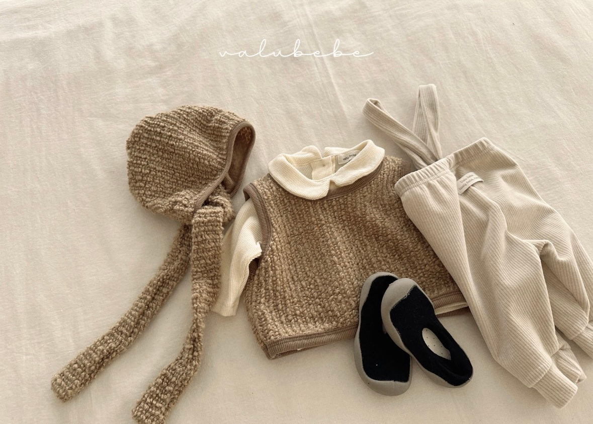 velour suspender pants