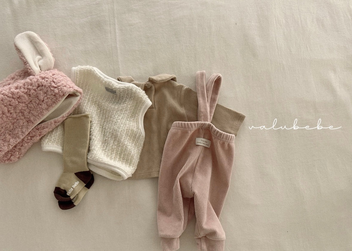 velour suspender pants