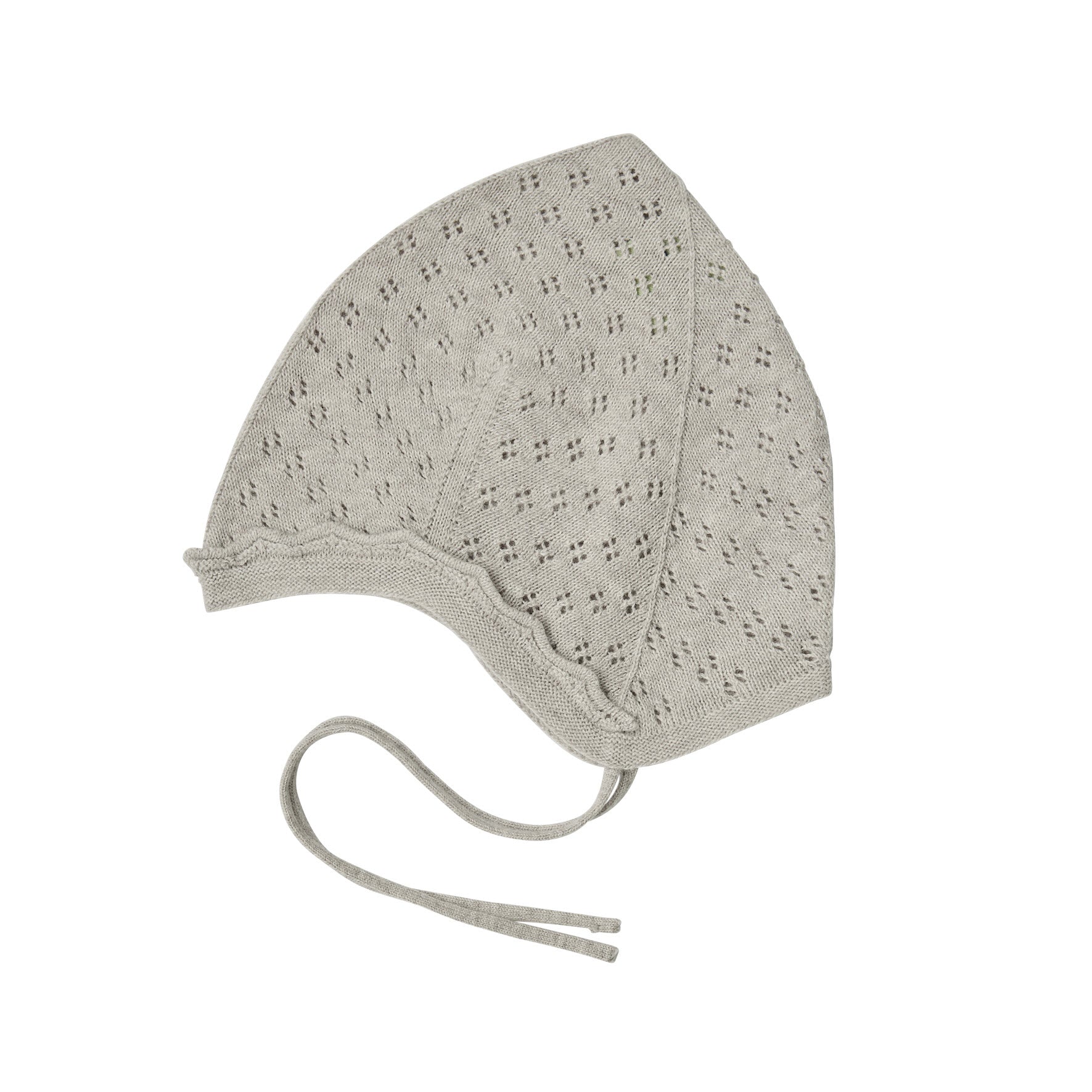 FUB] Baby knitted bonnet (taupe melange) - SS24 – ANOKO.｜海外子供