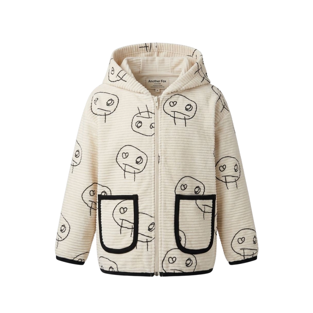 FREDS FACE CORD KIDS HOODED CARDIGAN [Another Fox] – anoko.