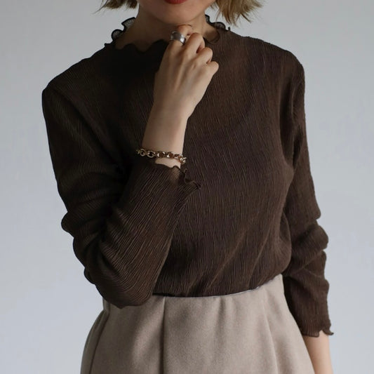 pleats mellow cut saw / brown