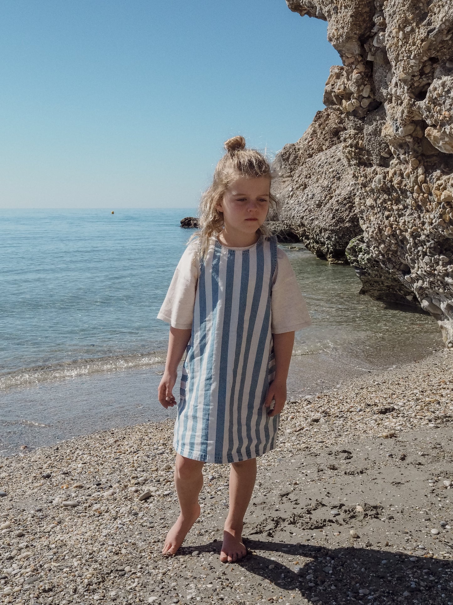 DENIM STRIPE DRESS