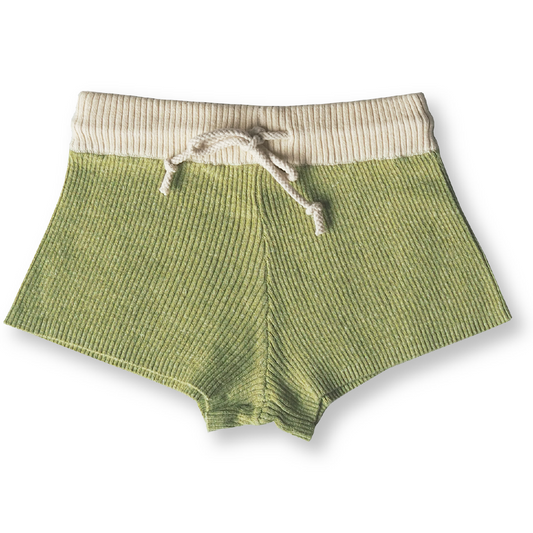 Hemp Libbed Shorts / Lime