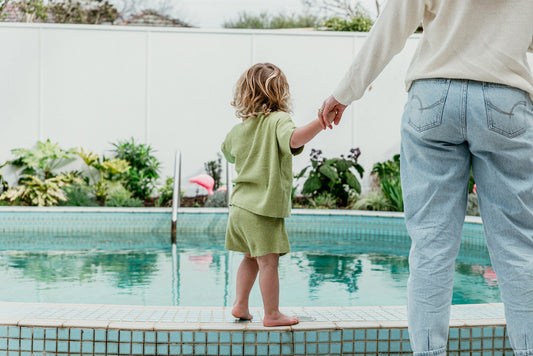 Hemp Libbed Shorts / Lime