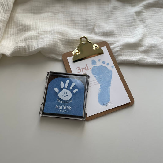 stamp pad (blue) / palm colors