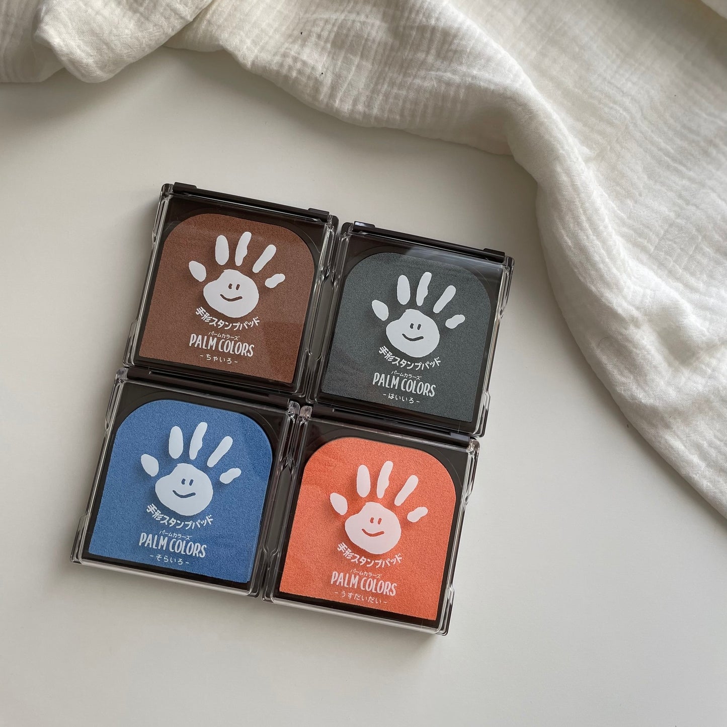 stamp pad (orange) / palm colors