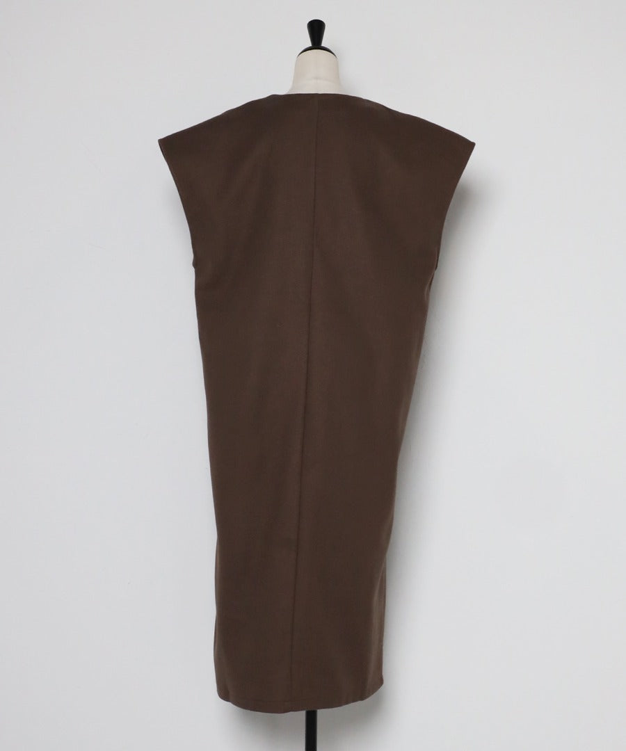 eco wool long vest
