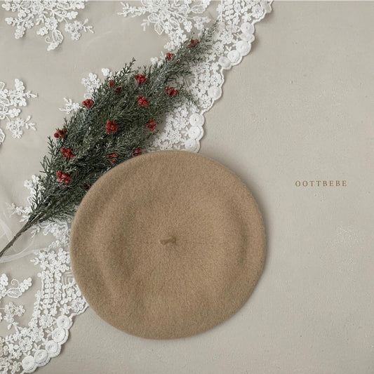 wool beret / beige