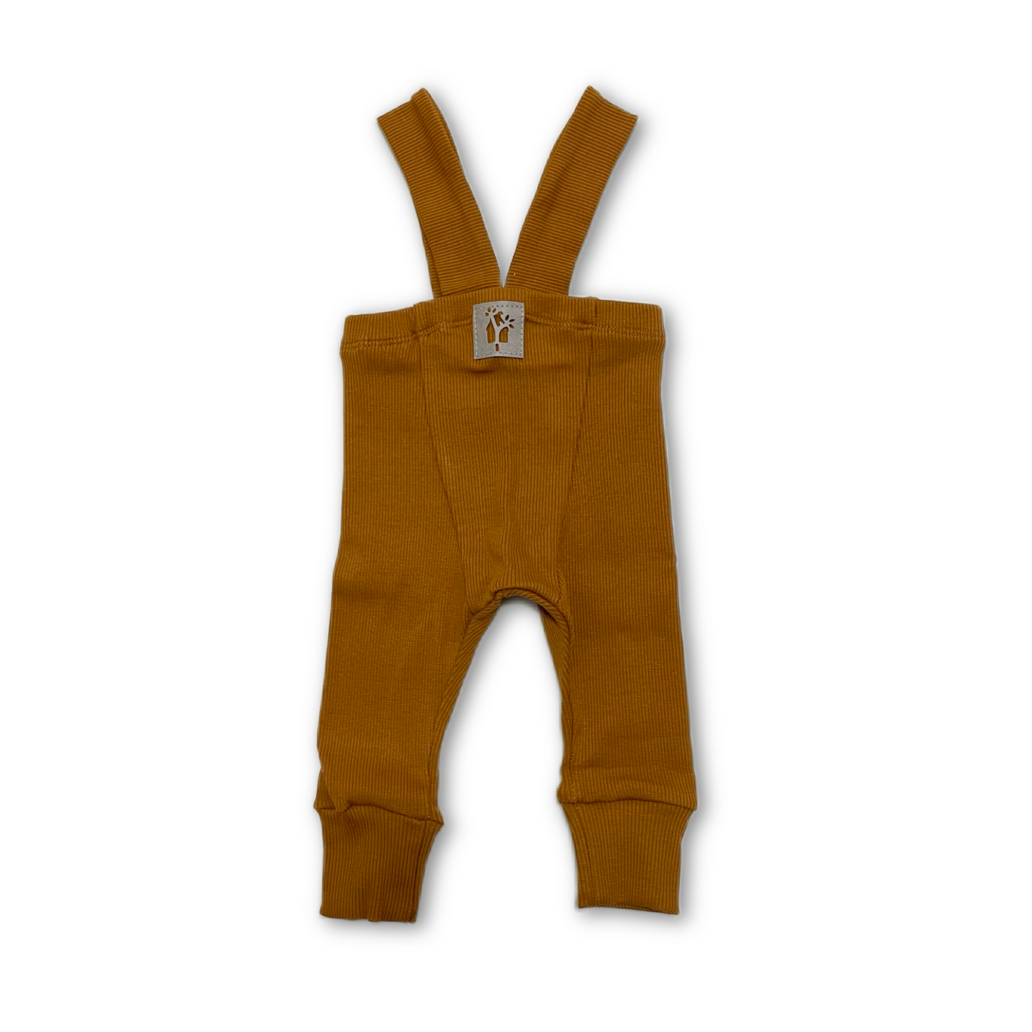 ribbed leggings with braces / pumpkin