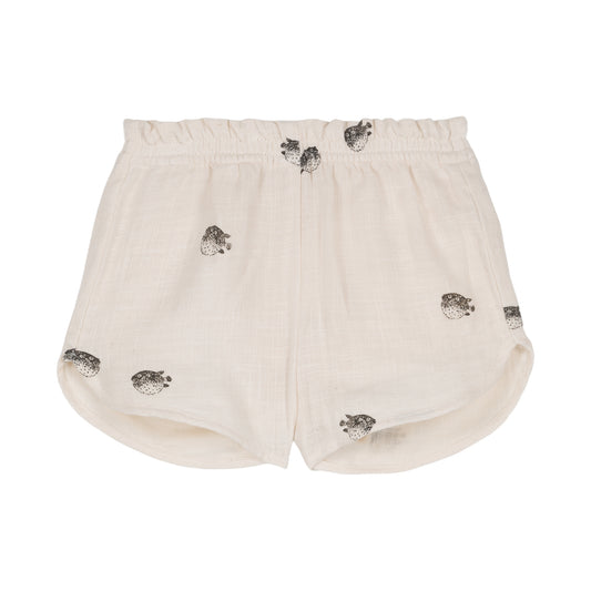 SHORTS GEORGETTE / ecru-puffer fish