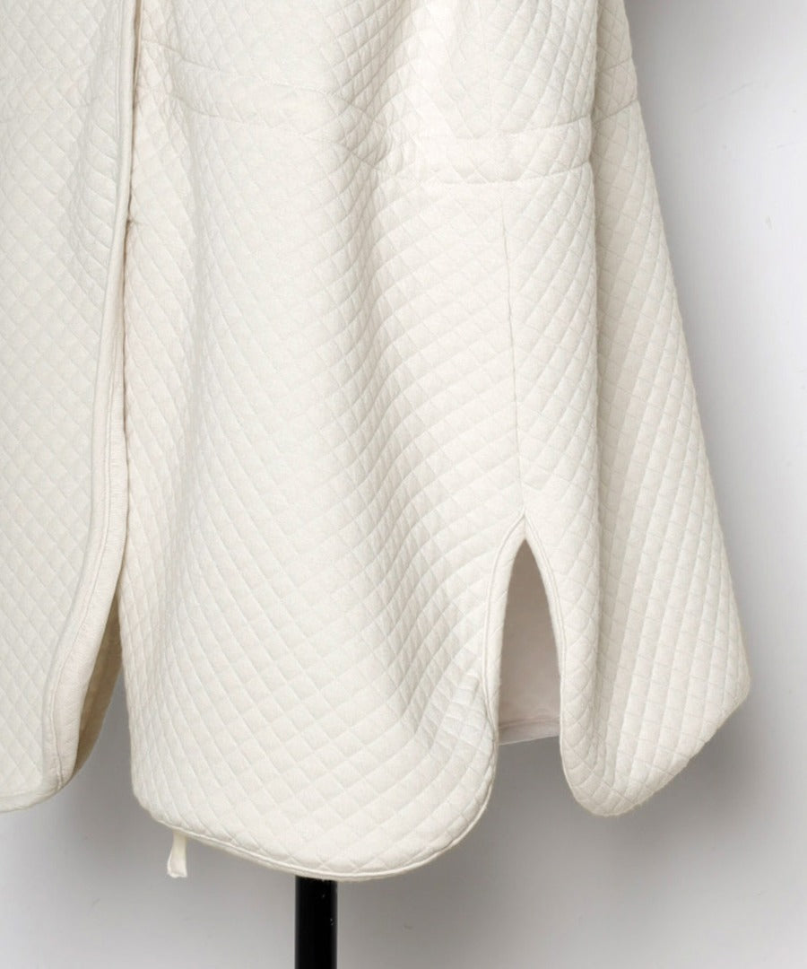 quilting cardigan / ivory