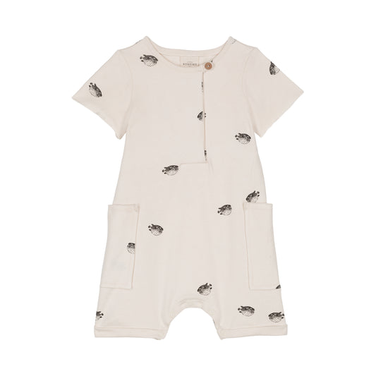 JUMPSUIT AIME / ecru-puffer fish