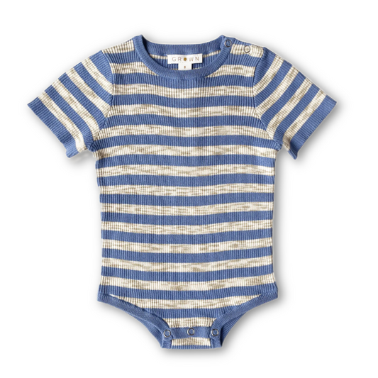 Knitted Tee Bodysuit / Latte&Ocean