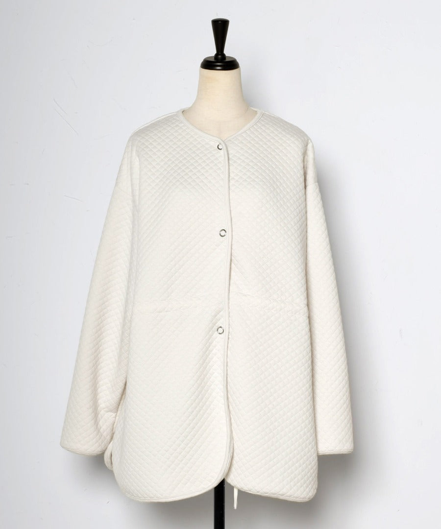 quilting cardigan / ivory