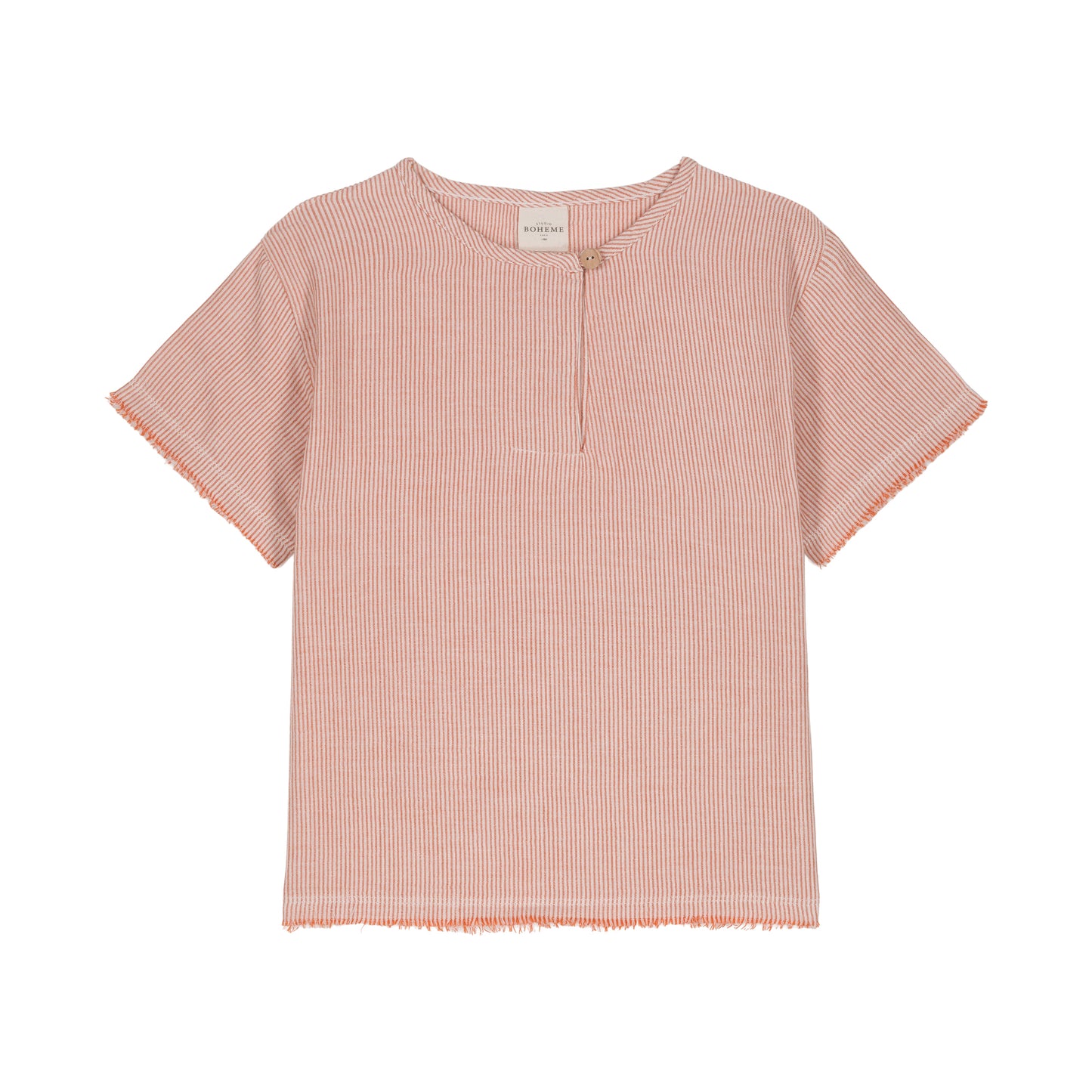 TSHIRT ORSO GAZE / orange stripes