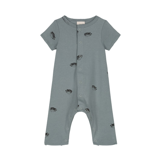 JUMPSUIT LEO / gray blue-puffer fish