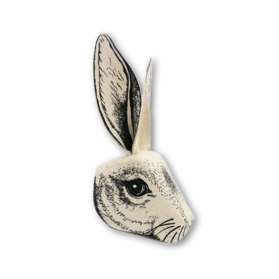 rabbit headdress / black