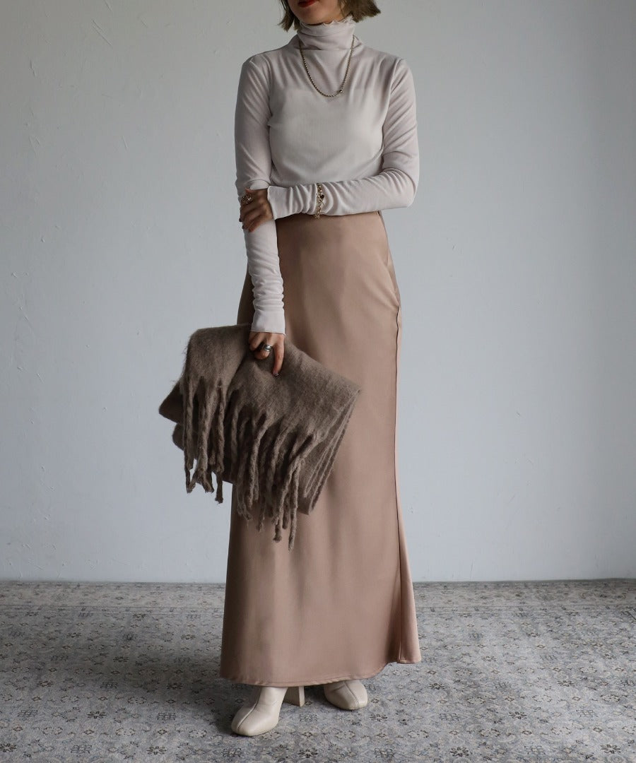sheer turtle pullover / light gray