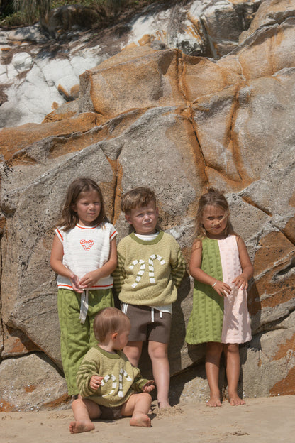 Organic Candy Cane Christmas Jumper [GROWN] (25HOL)