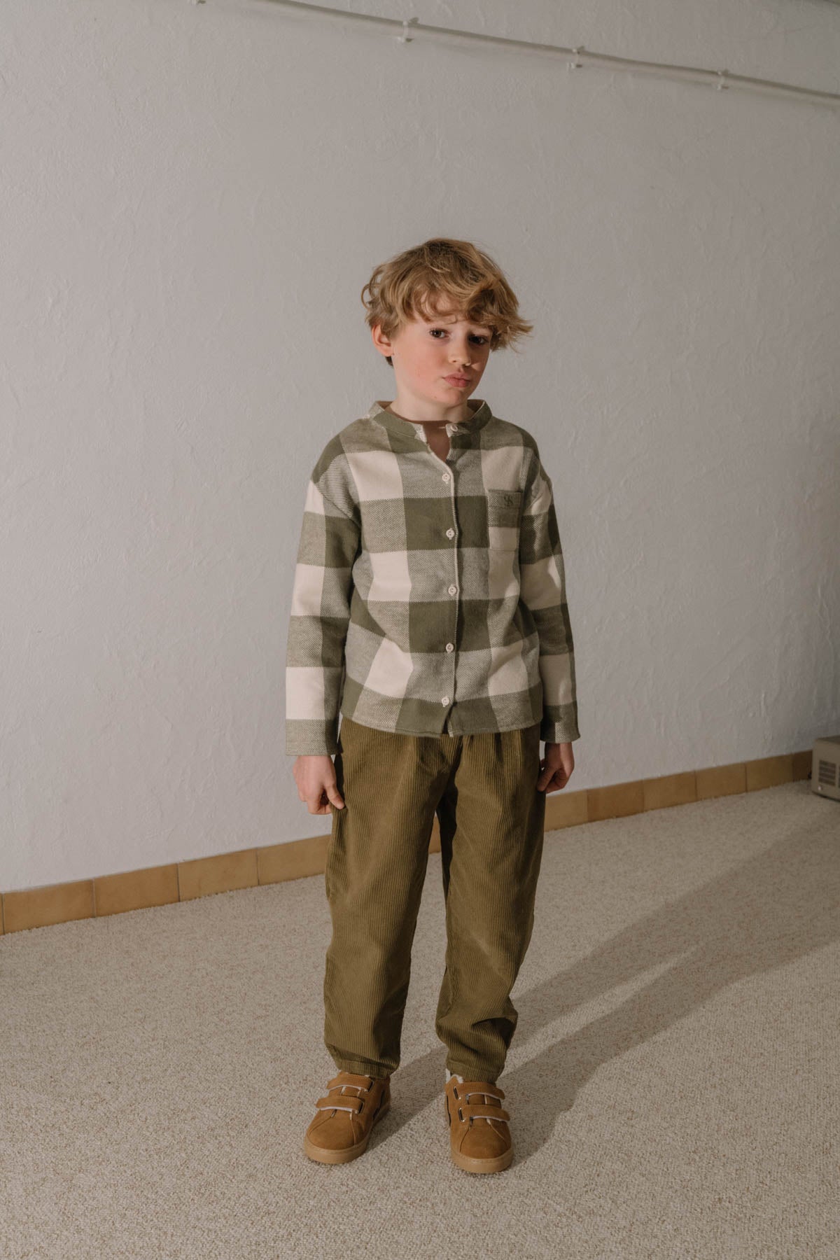 CARROT PANTS - GREEN NUTRIA [STUDIO BOHEME] (25AW)