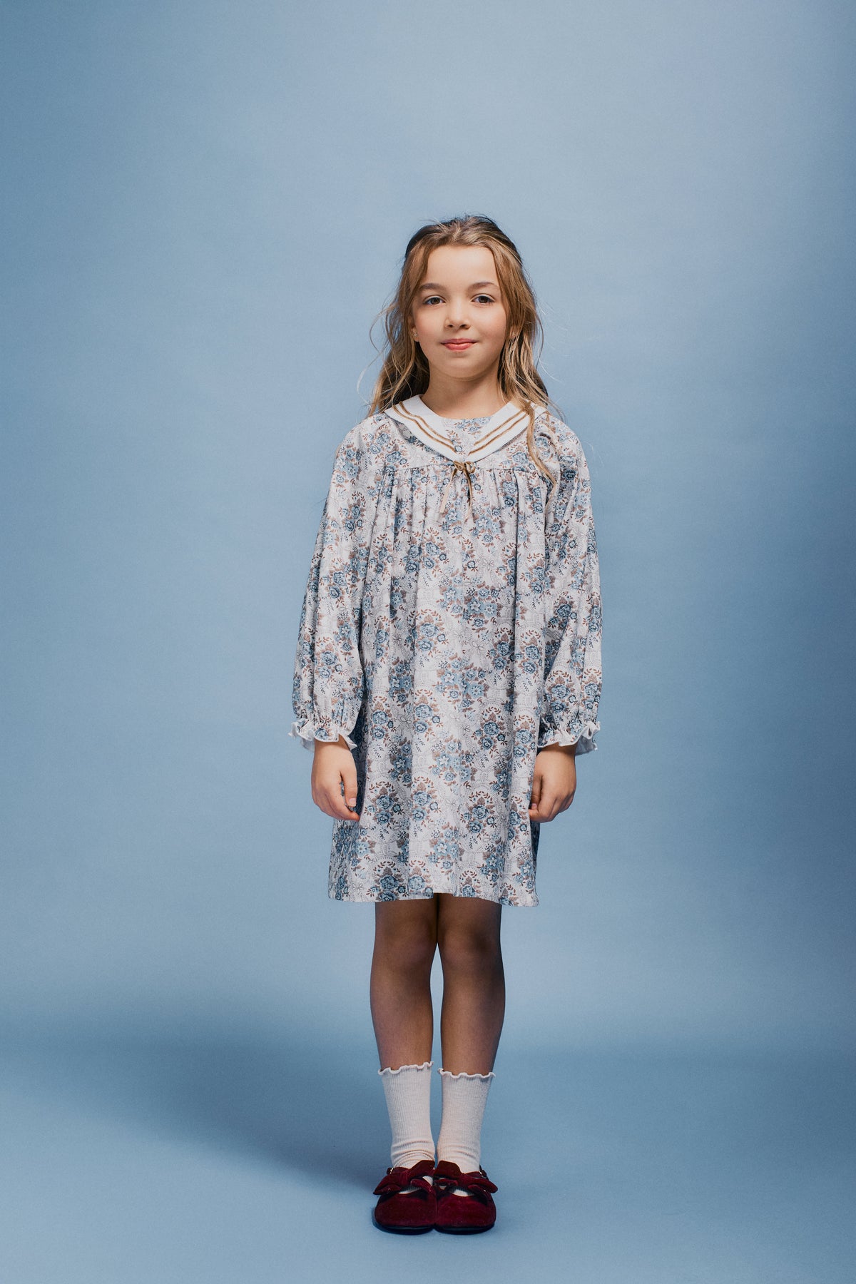 Catherine Dress - Vintage Floral [Bebe Organic](26AW)drop1