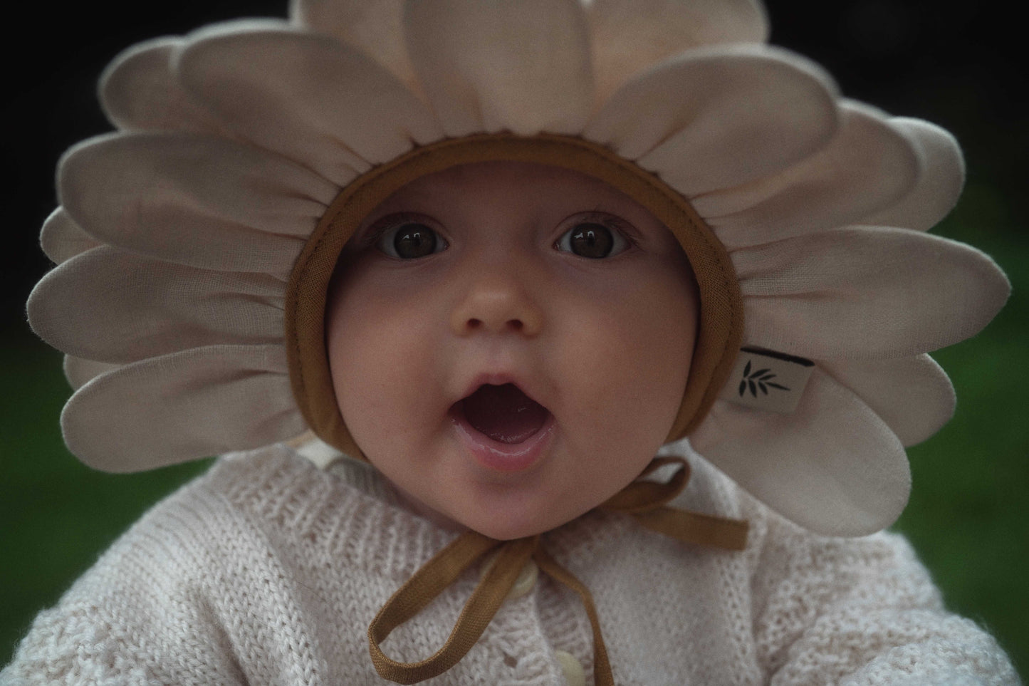【オーダー会】'DAISY' LINEN FLOWER BONNET [SHOMKA] 【2026年4月中旬以降順次発送】