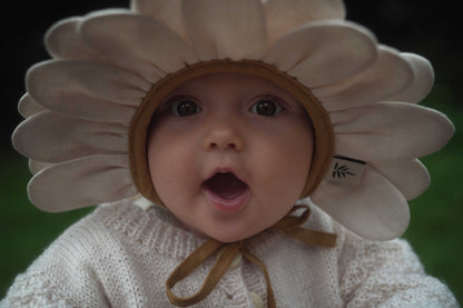 【オーダー会】'DAISY' LINEN FLOWER BONNET [SHOMKA] 【2026年4月中旬以降順次発送】