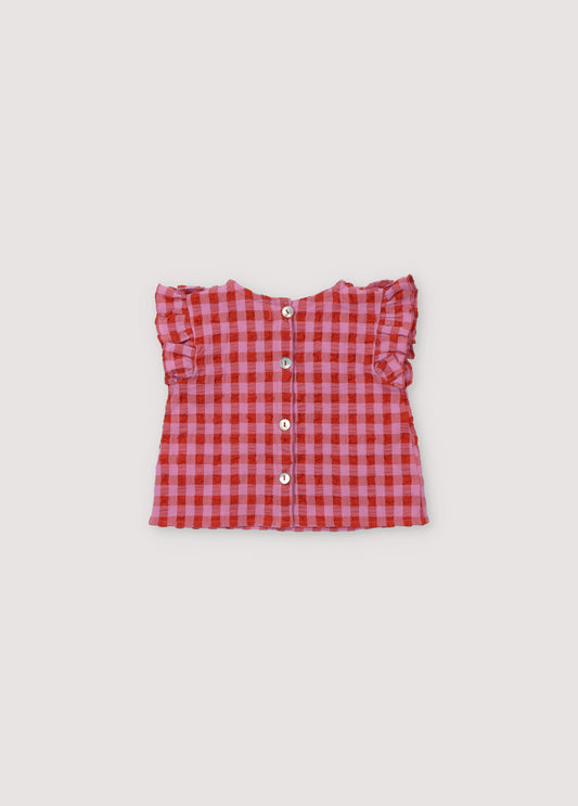 Iris Baby Blouse - Hibiscus [The new society] (25SS)