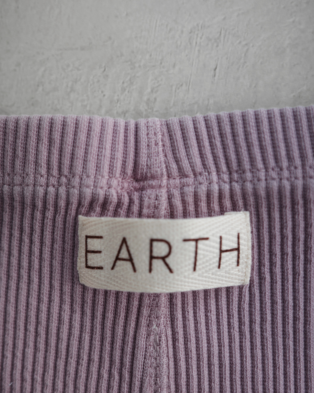 Ribbed pants - Cotton Lavender [EARTH THE ARCHIVE] (26AW)