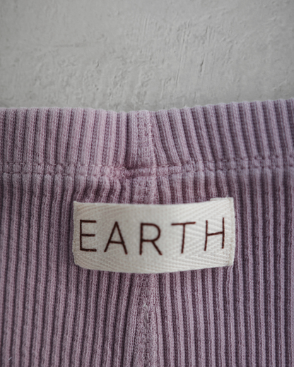 Ribbed pants - Cotton Lavender [EARTH THE ARCHIVE] (26AW)