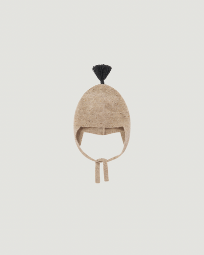 Oatmeal contrast Tassel Hat [Organic Zoo](26AW)drop1