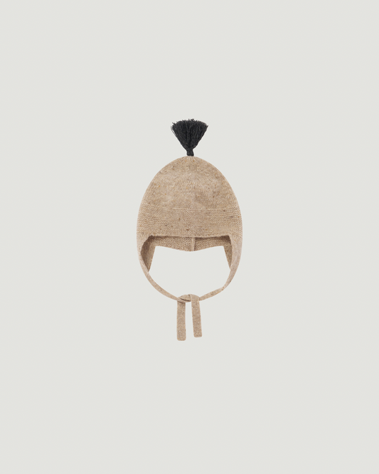 Oatmeal contrast Tassel Hat [Organic Zoo](26AW)drop1