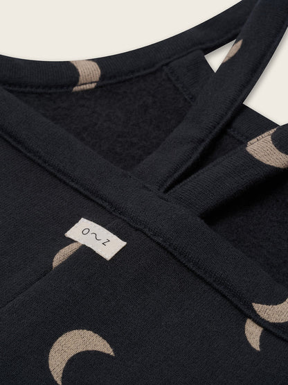 CHARCOAL MIDNIGHT OVERSIZED DUNGAREES [organic zoo]