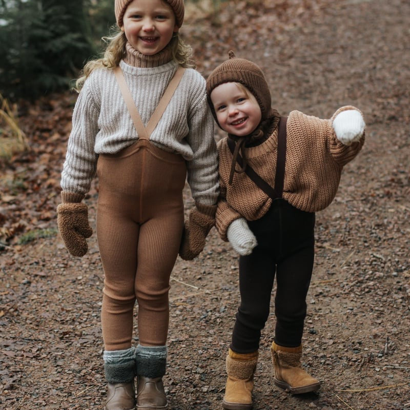 Retro Wooly Footless Tights - Espresso [SILLY Silas]