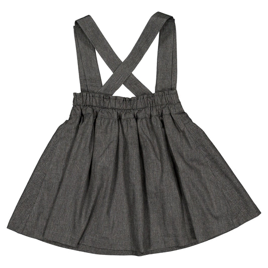 Skirt TOURNON with straps - dark gray [Maison Marelle](25AW Drop1)