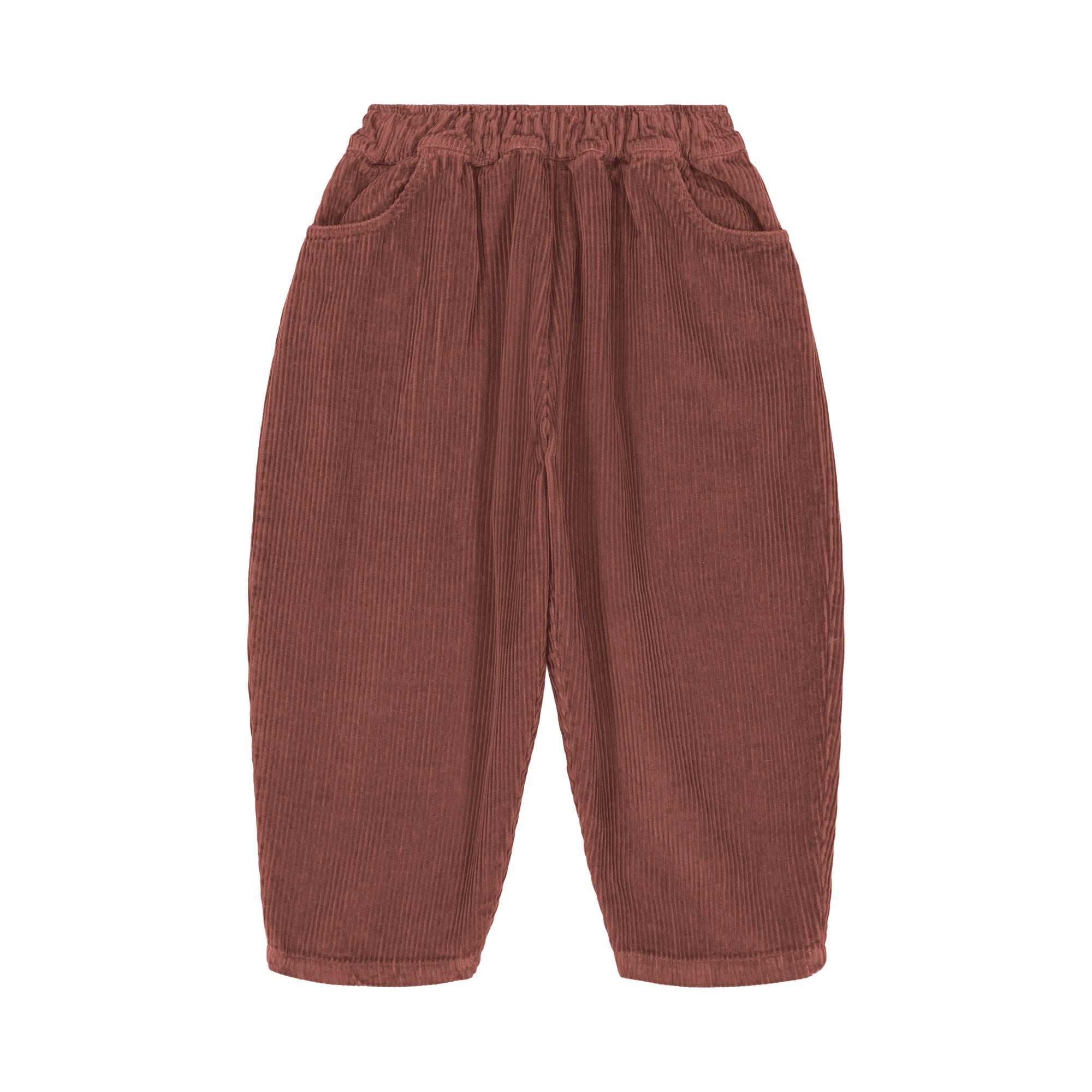 [STUDIO BOHEME] CORDUROY CARROT PANTS / BRANDY BROWN