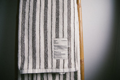 Organic bath towel - Green/Brown [EARTH THE ARCHIVE] (26AW)