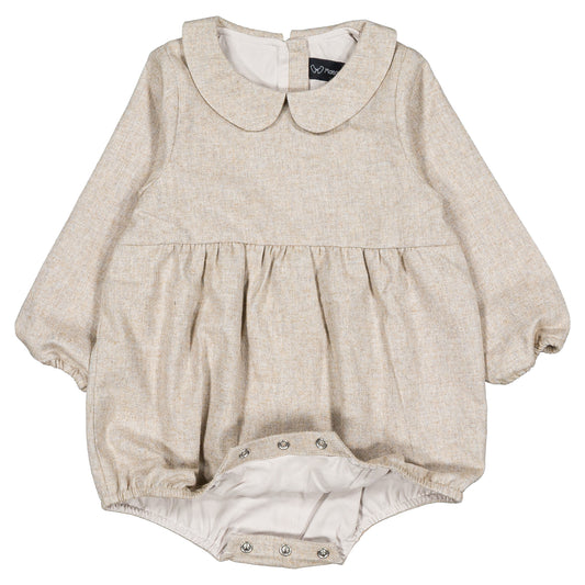 【オーダー会】 Romper BASILE - flannel beige [Maison Marelle](25AW Drop1) 【2025年12月中旬以降発送予定】