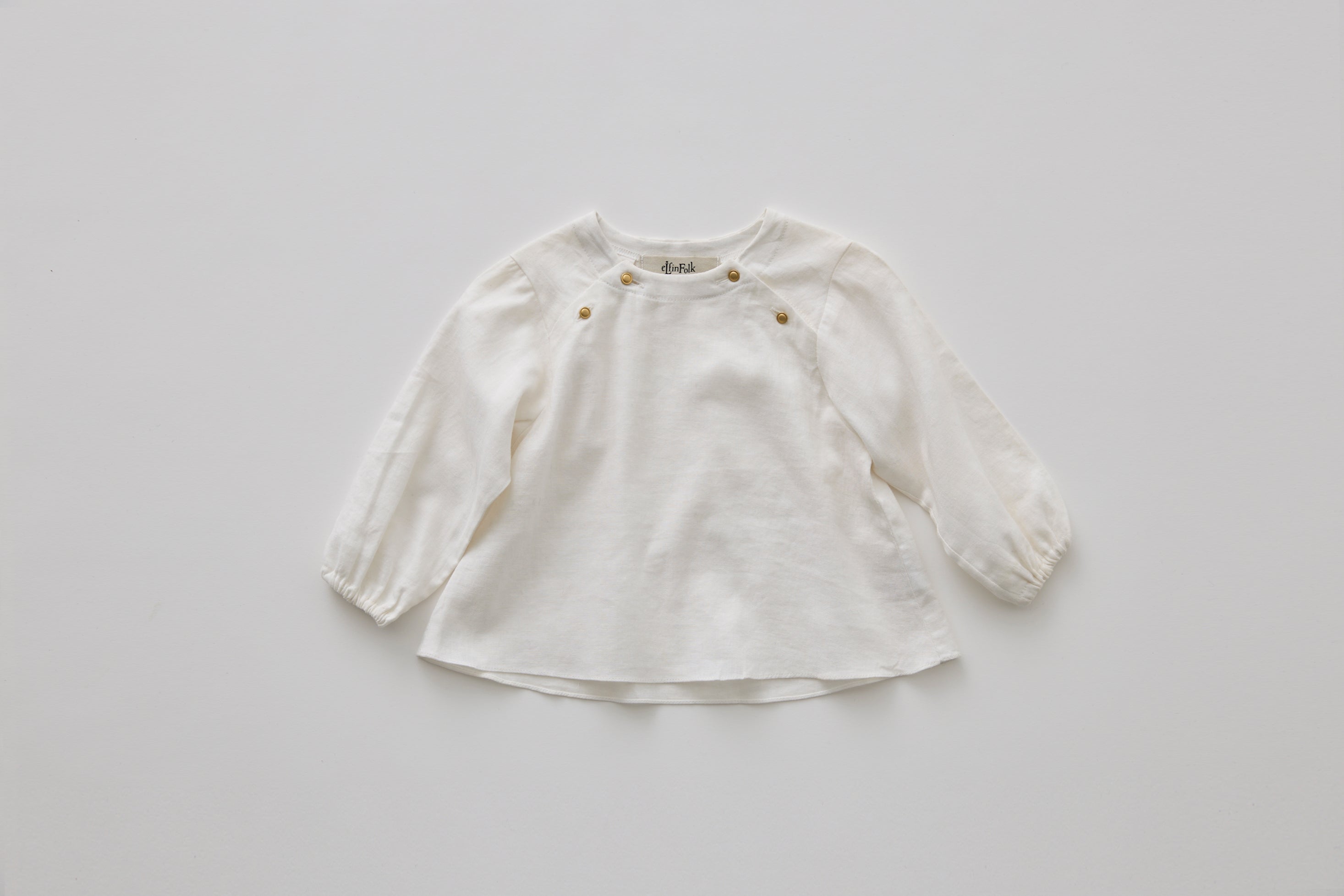Baby Blouse - White [eLfinFolk ] (25AW•Drop1) – anoko.