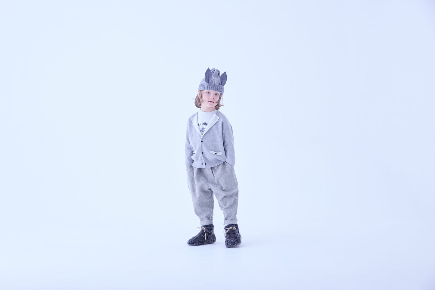Beast Beanie Ⅱ by CA4LA - Gray [eLfinFolk / エルフィンフォルク] (25AW•Drop2) 【2025年9月中旬以降発送予定】